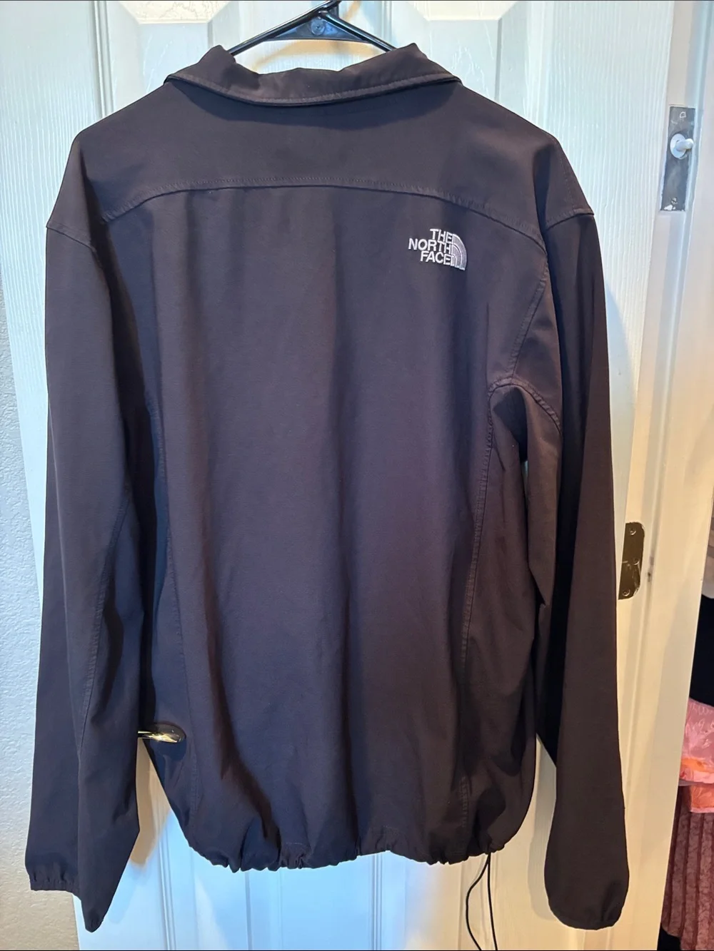 The North Face Apex Nimble 1/4 Zip Softshell Pullover Jacket Black size Large